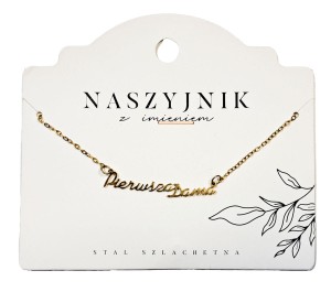 Naszyjnik z napisem Pierwsza Dama