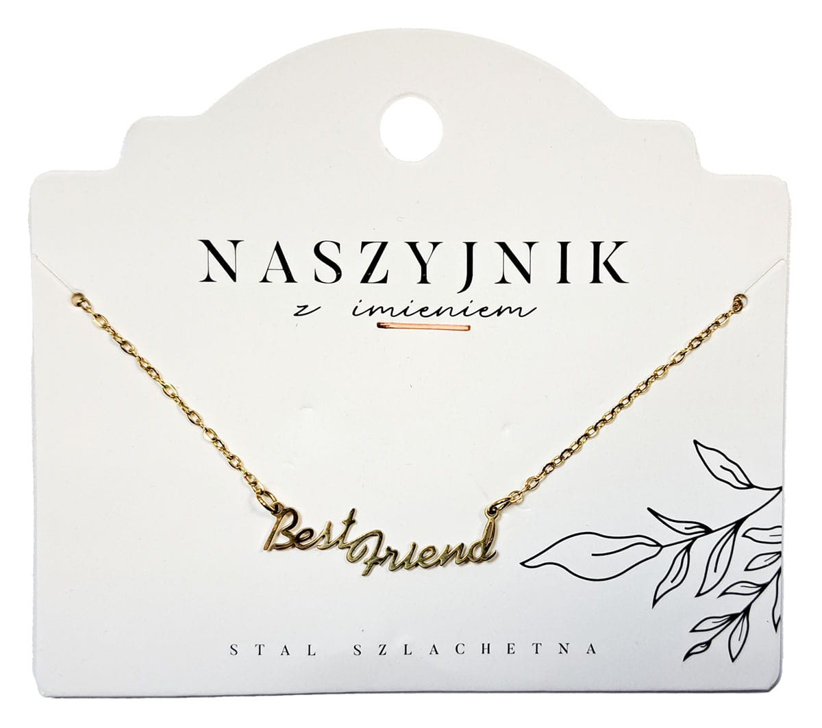 Naszyjnik z napisem Best Friend