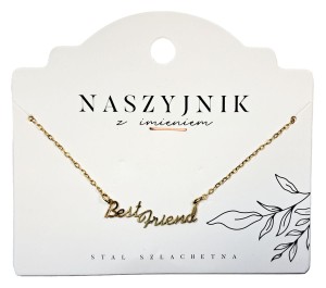 Naszyjnik z napisem Best Friend