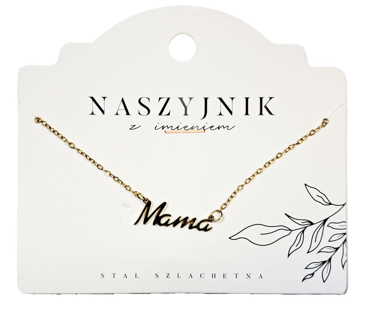 Naszyjnik z napisem Mama