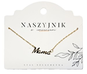 Naszyjnik z napisem Mama
