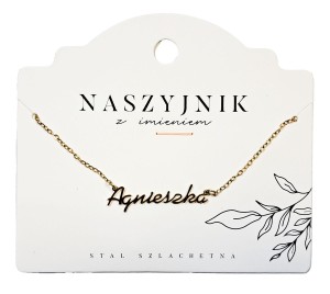 Naszyjnik z imieniem Agnieszka