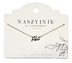 Naszyjnik z imieniem Ala