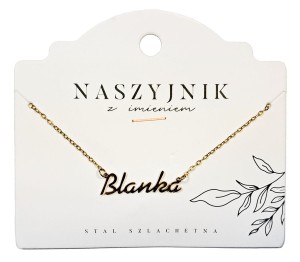 Naszyjnik z imieniem Blanka