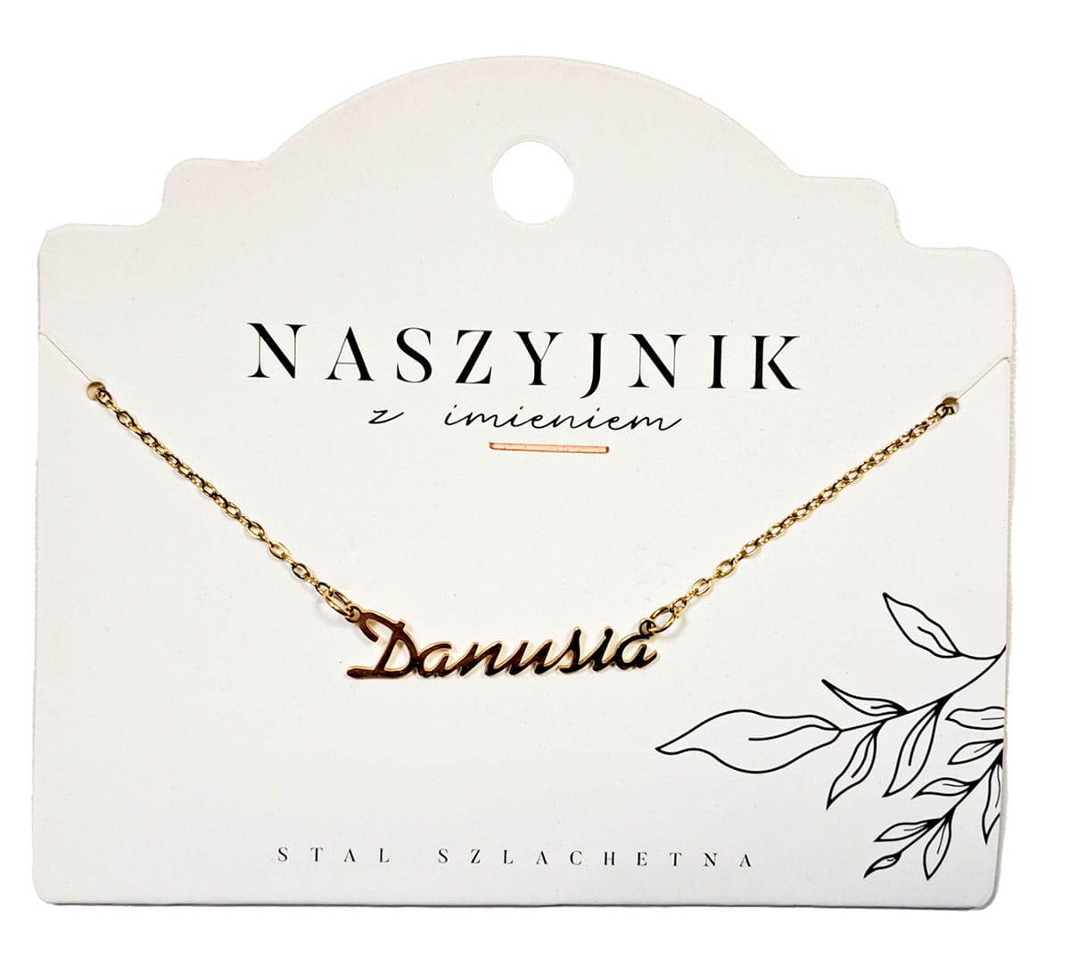 Naszyjnik z imieniem Danusia