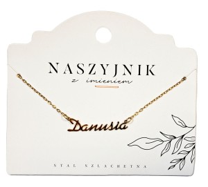 Naszyjnik z imieniem Danusia