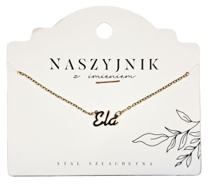 Naszyjnik z imieniem Ela