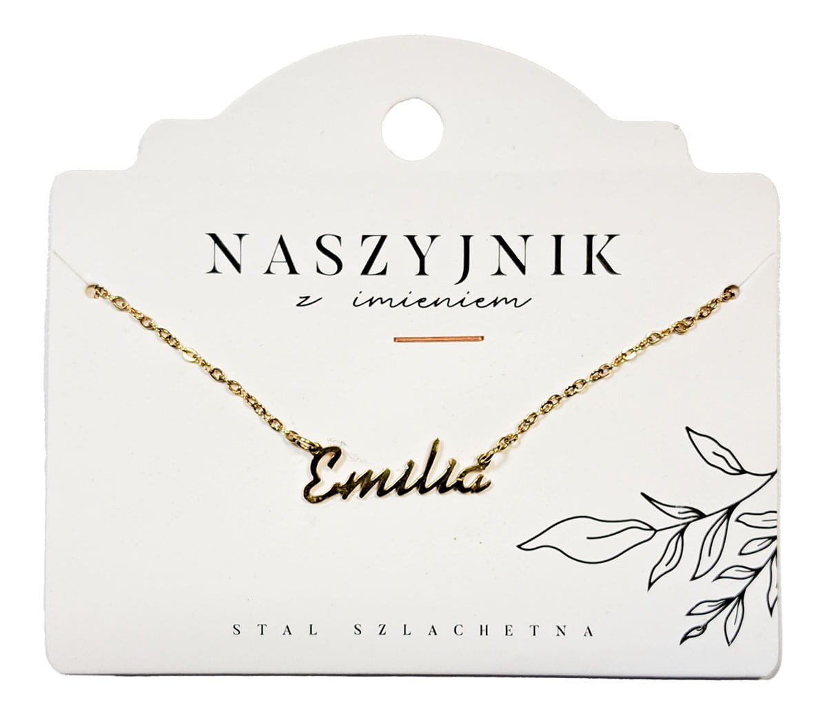 Naszyjnik z imieniem Emilia
