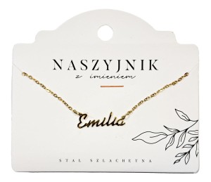Naszyjnik z imieniem Emilia