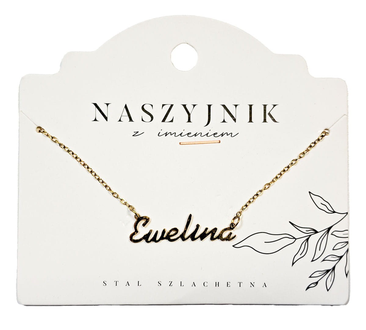 Naszyjnik z imieniem Ewelina