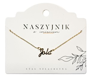 Naszyjnik z imieniem Jola