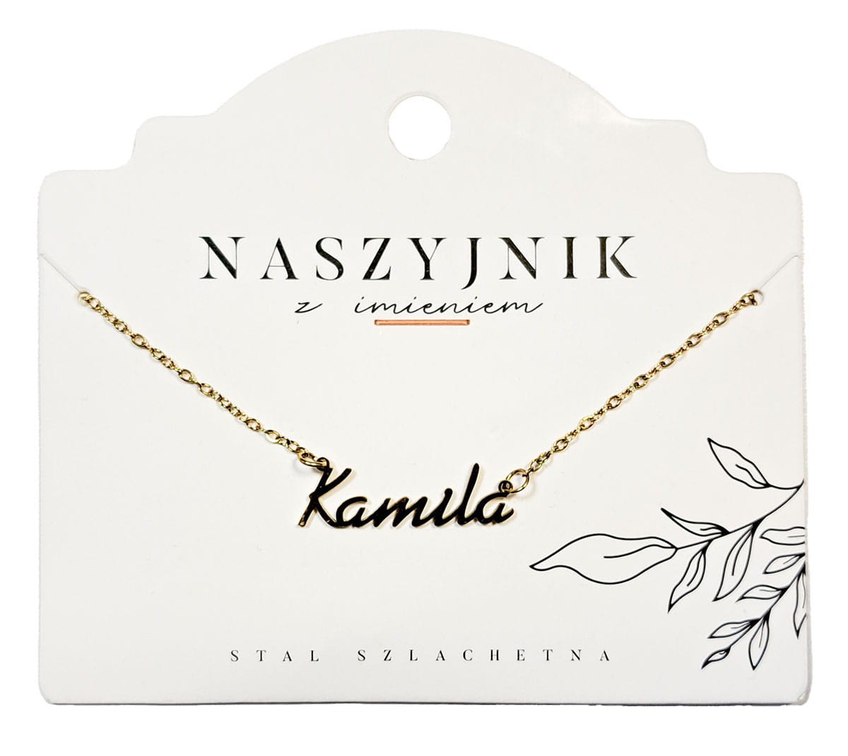 Naszyjnik z imieniem Kamila