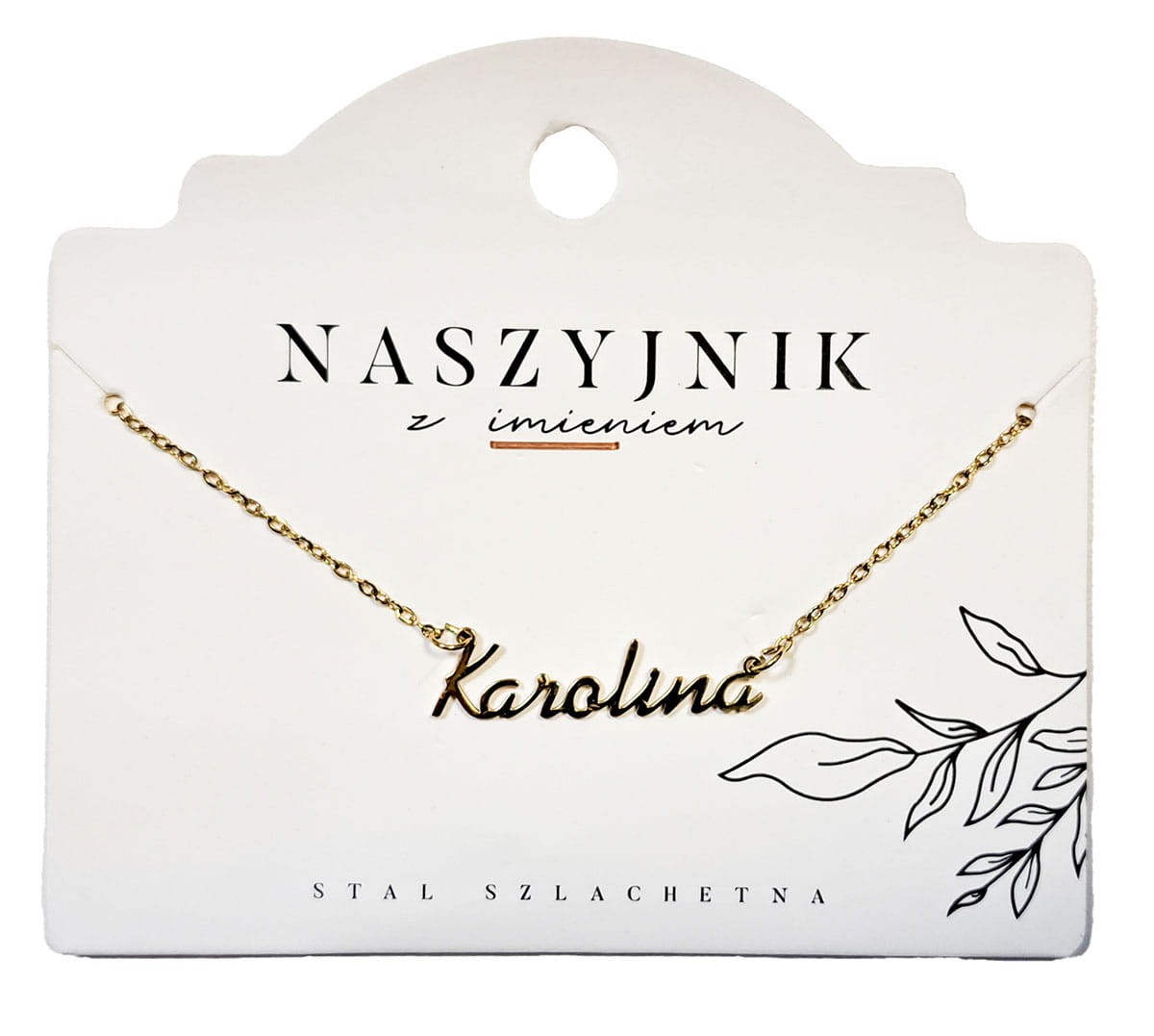 Naszyjnik z imieniem Karolina