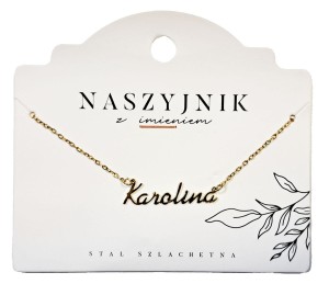Naszyjnik z imieniem Karolina
