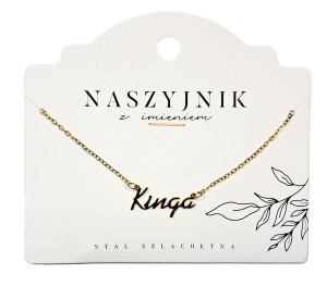 Naszyjnik z imieniem Kinga