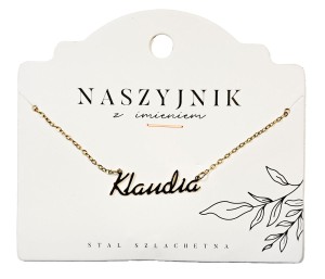 Naszyjnik z imieniem Klaudia