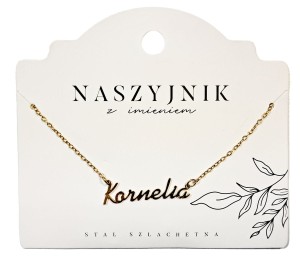 Naszyjnik z imieniem Kornelia