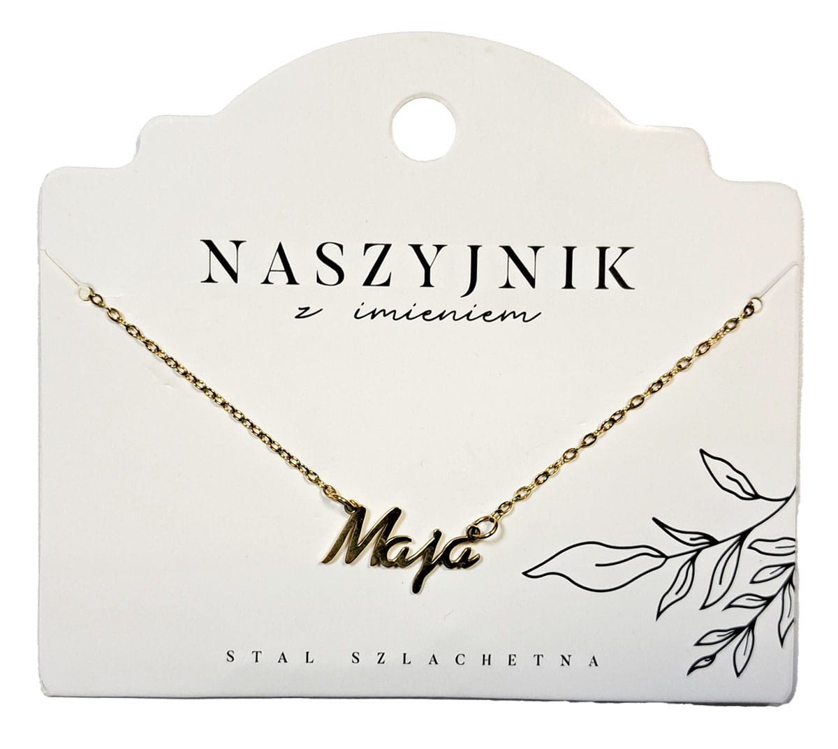 Naszyjnik z imieniem Maja