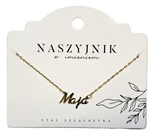 Naszyjnik z imieniem Maja