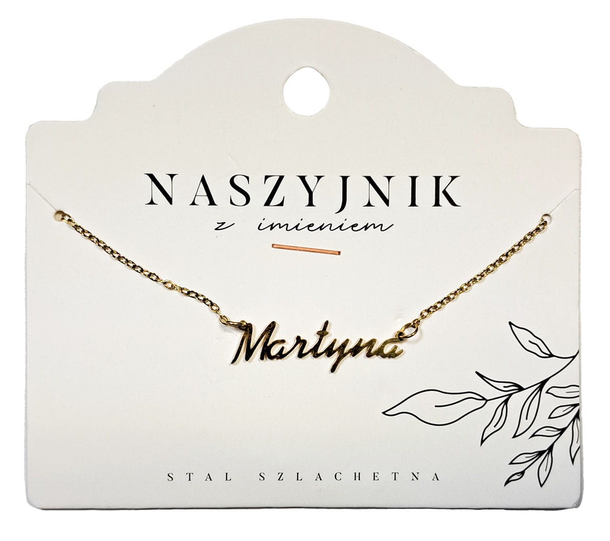 Naszyjnik z imieniem Martyna