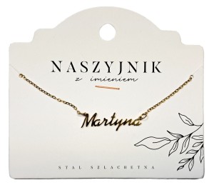 Naszyjnik z imieniem Martyna