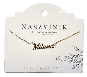 Naszyjnik z imieniem Milena