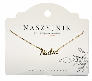 Naszyjnik z imieniem Nadia