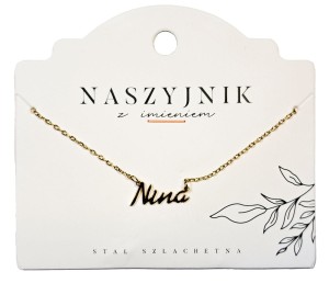 Naszyjnik z imieniem Nina