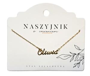 Naszyjnik z imieniem Oliwia