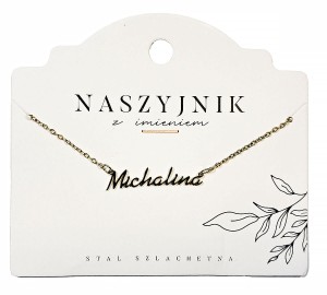 Naszyjnik z imieniem Michalina