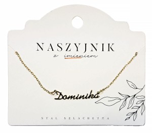 Naszyjnik z imieniem Dominika