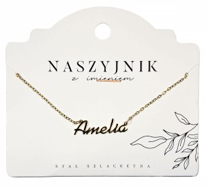 Naszyjnik z imieniem Amelia