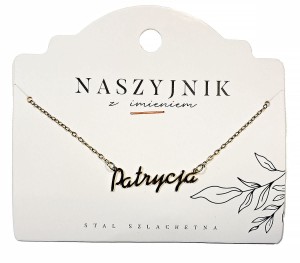 Naszyjnik z imieniem Patrycja