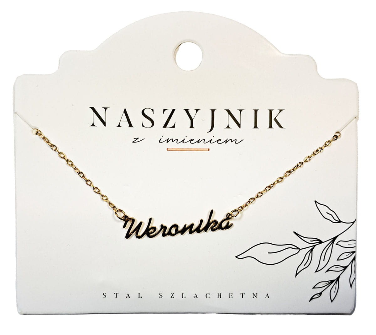 Naszyjnik z imieniem Weronika