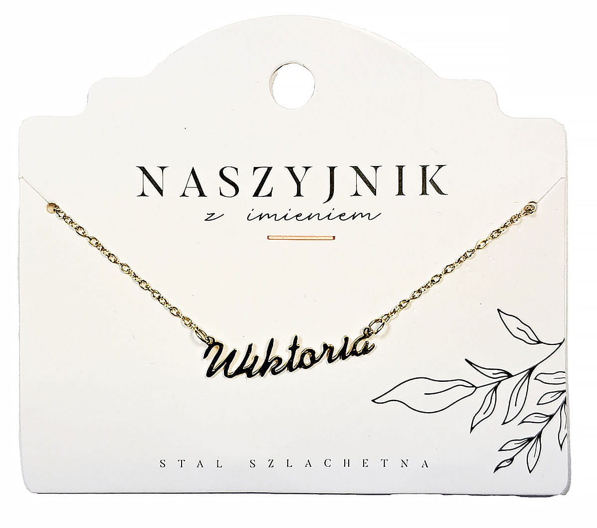 Naszyjnik z imieniem Wiktoria