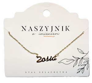 Naszyjnik z imieniem Zosia