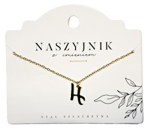 Naszyjnik z literą H