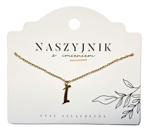 Naszyjnik z literą I