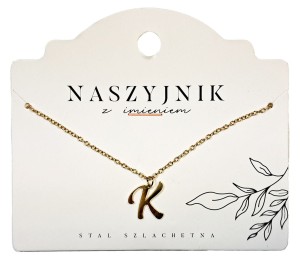 Naszyjnik z literą K