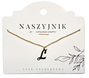 Naszyjnik z literą L