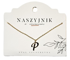Naszyjnik z literą P
