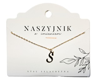 Naszyjnik z literą S
