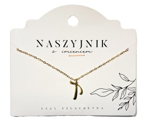 Naszyjnik z literą T