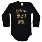 Czarne body  Moje Pierwsze Święta z imieniem