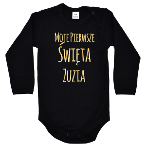 Czarne body  Moje Pierwsze Święta z imieniem