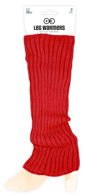 Ocieplacze na nogi czerwone 35cm 2szt