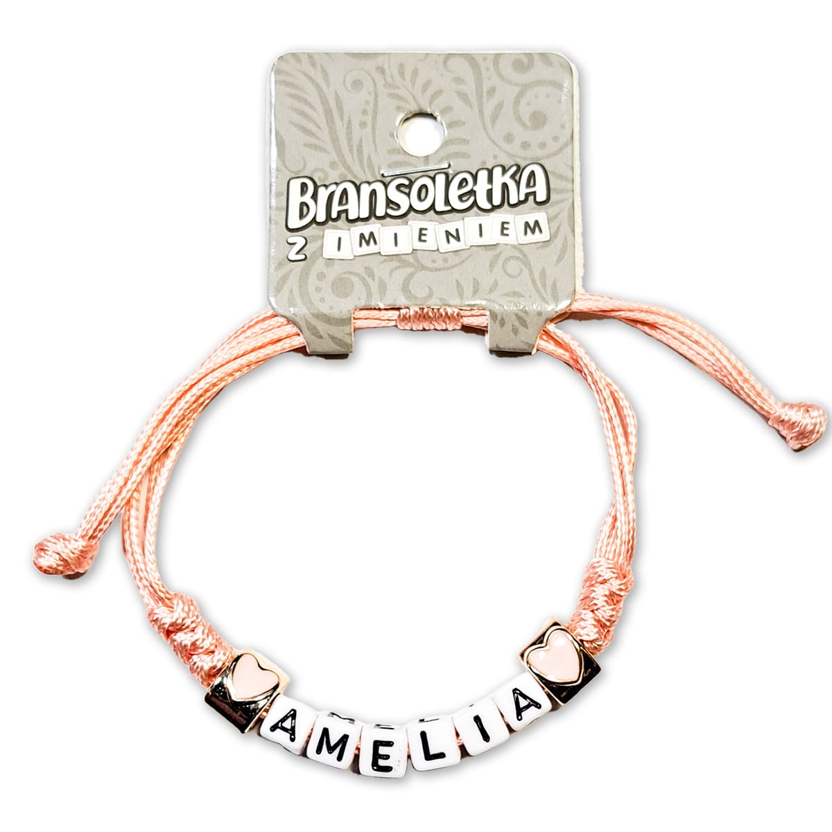 Bransoletka z imieniem Amelia - neon
