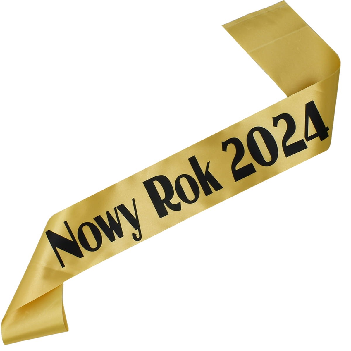 złota szarfa nowy rok 2024