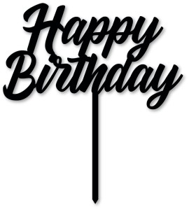 Topper na tort - Happy Birthday