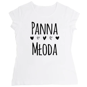 Koszulka Panna Młoda z serduszkami